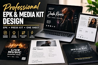 electronic press kit epk media kit one sheet flyer