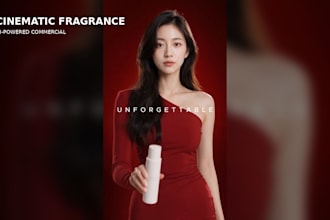 create cinematic ai fragrance commercials