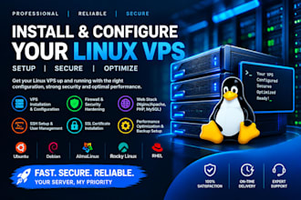 install linux, configure and secure your linux vps server