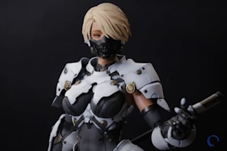 create 3d printable action figure, custom miniature figurine and articulated toy