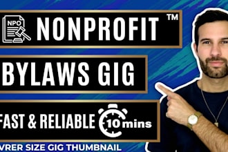 draft your nonprofit bylaws and formation documents