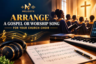 arrange a gospel or worship song for your church choir