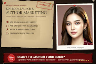 promote KDP indie author launch prelaunch novelist marketing book trailer