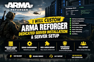 custom arma reforger dedicated server installation, arma reforger server setup