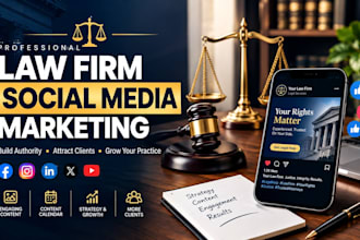 do law firm social media marketing for your lawyer attorney notary