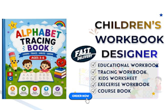 design children workbook, textbook, course book KDP upload adobe indesign