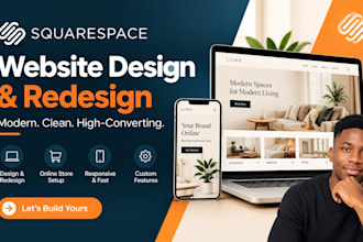 build squarespace store, design redesign copy ecommerce website, store