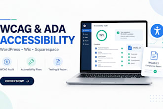 do website accessibility wcag and ada compliance for wordpress, squarespace, wix