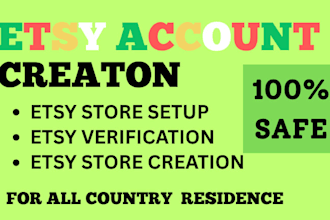 do esty account creation and etsy store setup