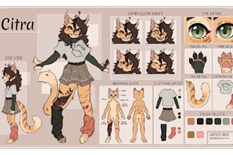 furry reference sheet furry ref sheet fursona ref sheet nsfw character oc anthro