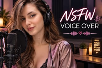 record a female voiceover for a cartoon character audiobook narrator