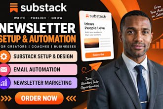 set up substack newsletter marketing and email automation