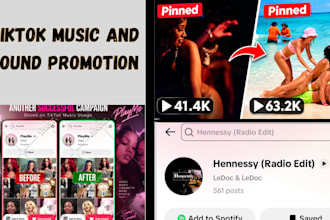 make 500 post on tiktok using your sound or music tik music