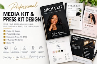 design media kit press kit electronic press kit influencer media kit brand kit