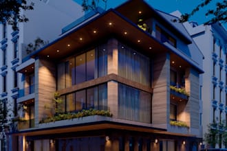 create realistic 3d architectural renders
