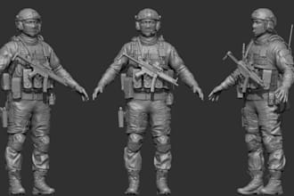 sculpt custom dnd miniature rpg tabletop 3d model for 3d printing