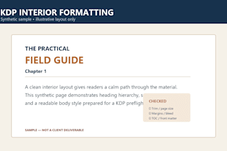 format and preflight your kindle or paperback KDP manuscript
