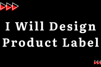 design your water bottle label, product label design