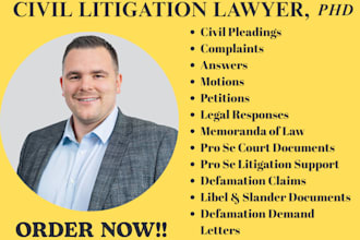 civil litigation attorney in texas, new york for pleadings,pro se,defamation,nda