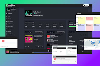 build radio station website, online radio streaming music and podcast website