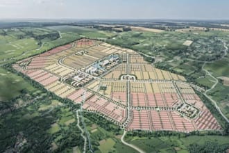design residential township masterplan large scale site plan subdivision render