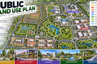 design public land use planning layouts community development plans