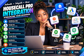 housecall pro google ads sheets zoho crm ai quickbooks zapier n8n automation
