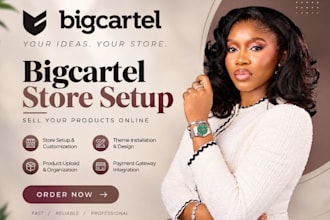 setup, redesign big cartel, fix big cartel, ecwid, big commerce opencart shopify