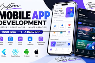 build mobile app development app developer flutter react native ai app creation