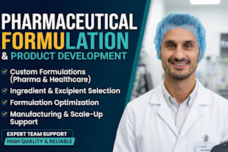 develop custom pharma and healthcare formulations