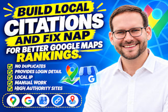 build local citations and fix nap for better google maps rankings
