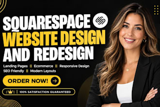 do squarespace website design, squarespace redesign, squarespace website