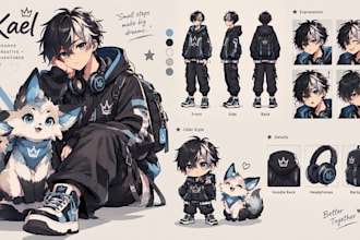 create pokemon trainer, character illustration and pokemon anime art