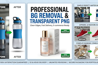 professional background removal and photo cutout