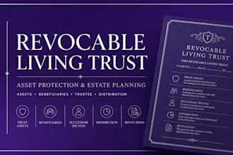 draft a professional revocable living trust to protect your assets