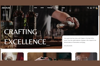 build wine shopify store liquor store beverages website wine website juice store