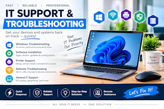 troubleshoot windows, software and hardware issues