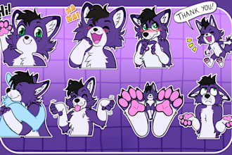 draw telegram furry discord animated fursona crypto nsfw character sticker pack