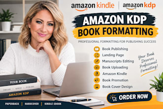 do book formatting, paperback, and kindle ebook formatting
