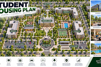 design student housing development planning layouts residential site plans
