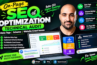 on page seo optimization technical audit meta tags schema website crawl issues