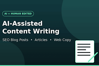 ai assisted SEO blog posts and articles writing
