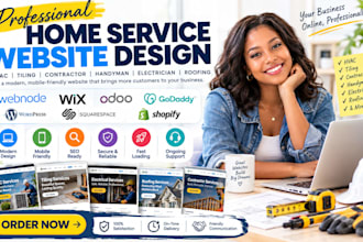 webnode hvac tiling contractor handyman electrician roofer home service website