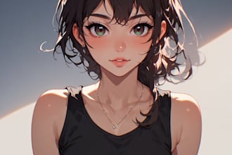 draw sfw or nsfw anime art, fan art