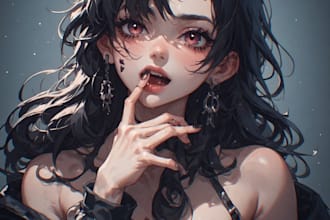 draw sfw or nsfw anime art, fan art