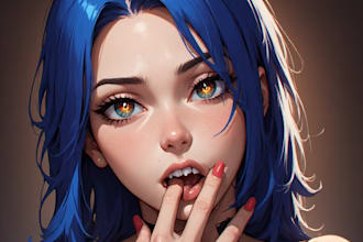 draw sfw or nsfw anime art, fan art