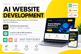 develop ai website, ai web application, ai saas app, ai software development