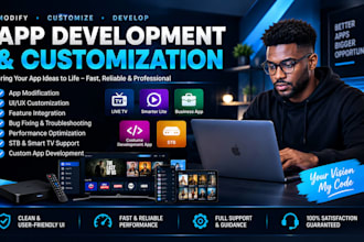 modify live tv app, smarter lite, business app, costume development app, stb