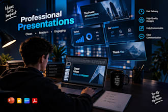 make for you professional ppt with amazing designs