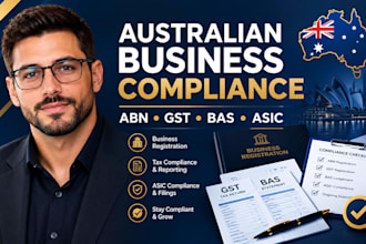 handle australian abn, gst, bas preparation, business and asic compliance